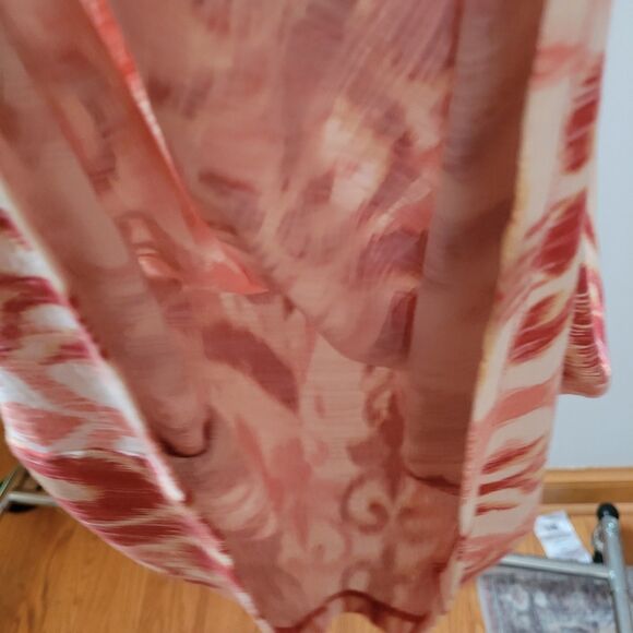 Sonoma Orange/pink/white Shift Dress Size S Boho Bloomcore Lace Front - Picture 5 of 7